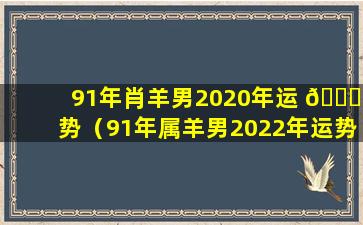 91年肖羊男2020年运 🐅 势（91年属羊男2022年运势及运程每 ☘ 月运程）